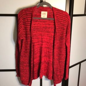 Hollister Red Cardigan
